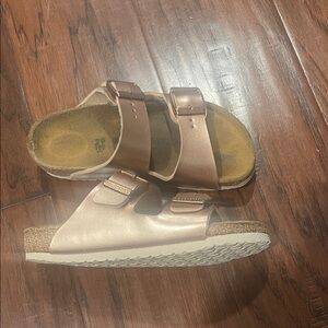 Kids Birkenstock Rose Gold Sandals